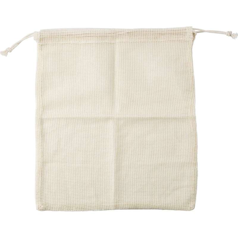 Biologische katoenen netzak voor fruit 30x40cm - Natuurlijke tas tegen groothandelsprijzen Biologische katoenen netzak voor fruit 30x40cm - Natuurlijke tas tegen groothandelsprijzen