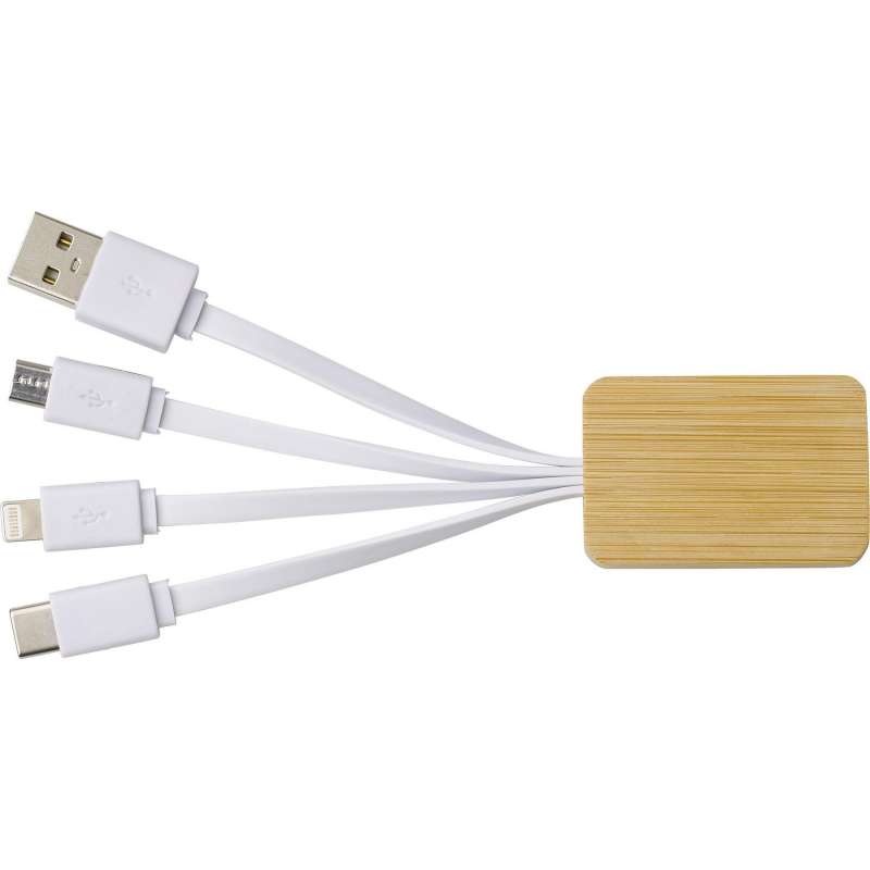 3-in-1 Bamboo Charging Cable 3 Feet - Charging cable at wholesale prices 3-in-1 Bamboo Charging Cable 3 Feet - Charging cable at wholesale prices
