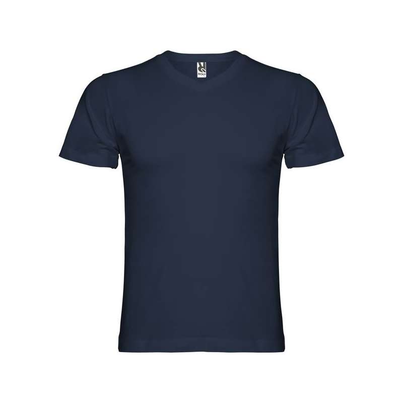 Grijs T-shirt Korte Mouwen V-hals 155 g/m² - T-shirt tegen groothandelsprijzen