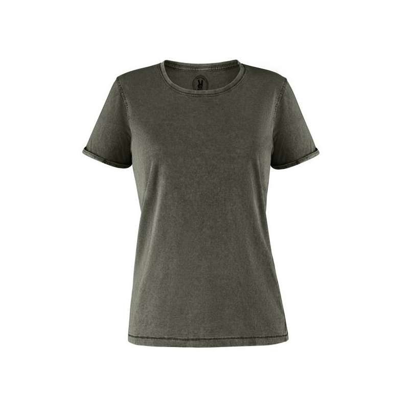 T-shirt dame kortærmet jeanslook 160g/m2 - T-shirt til engrospris