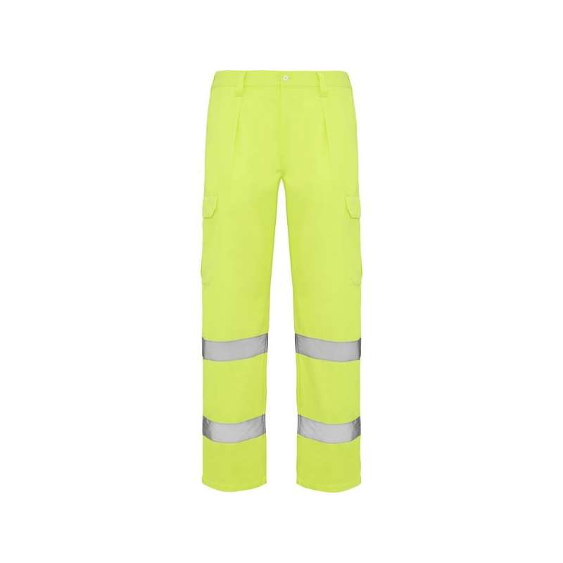 Calças alta visibilidade amarelo fluorescente - Pantalão de alta visibilidade a preço grossista