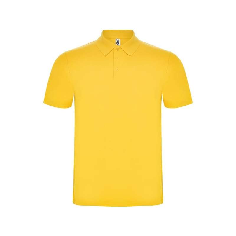 Polo curto 3 botões em piqué 180 g/m² - Polo de mangas curtas a preço grossista