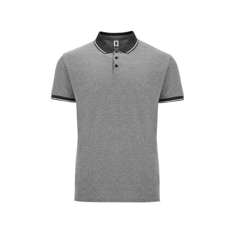 Kurzarm Polo in Melange, 200 g/m² zu Großhandelspreisen - Polo mit kurzen Ärmeln zu Großhandelspreisen