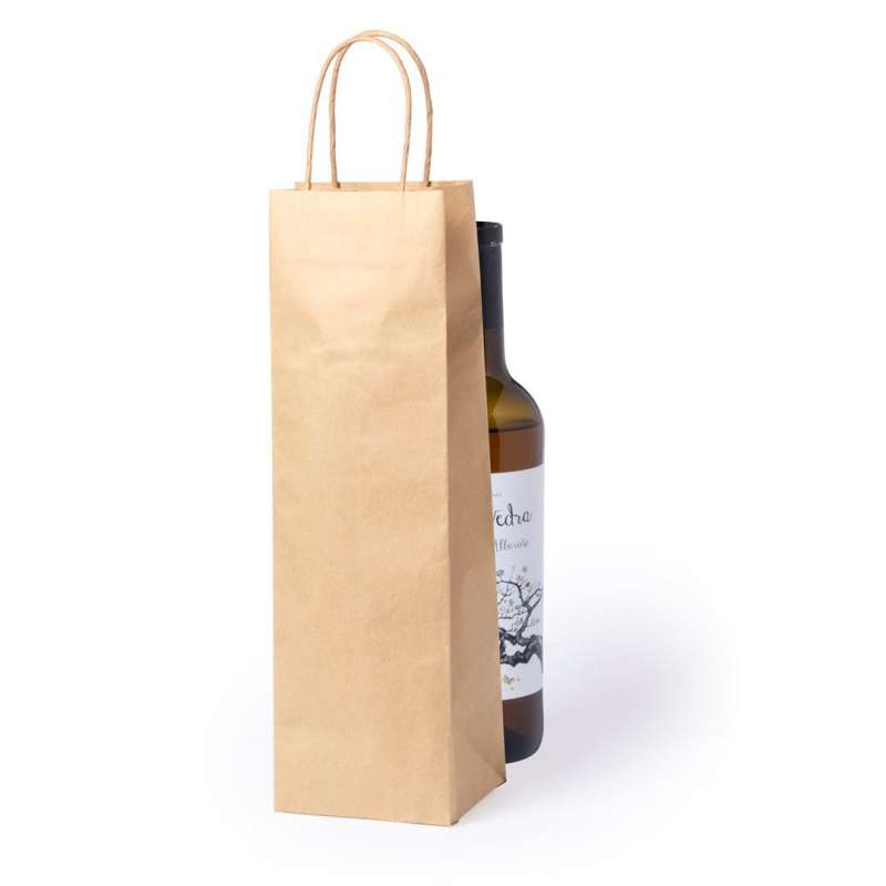 Papieren tas 100 g/m2 voor flessen 1L tegen groothandelsprijzen - Natuurlijke tas tegen groothandelsprijzen Papieren tas 100 g/m2 voor flessen 1L tegen groothandelsprijzen - Natuurlijke tas tegen groothandelsprijzen