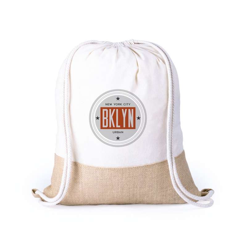 Jute en Katoenen Rugzak 43 x 34 cm tegen groothandelsprijzen - Natuurlijke tas tegen groothandelsprijzen Jute en Katoenen Rugzak 43 x 34 cm tegen groothandelsprijzen - Natuurlijke tas tegen groothandelsprijzen