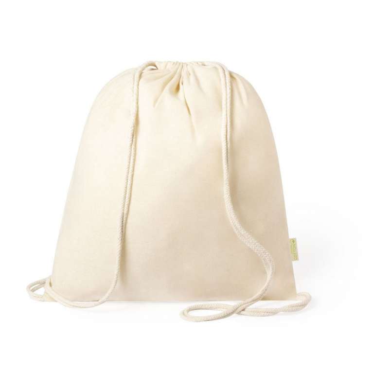 Rucksack aus 120g/m2 Bio-Baumwolle, 7L - Naturtasche zu Großhandelspreisen