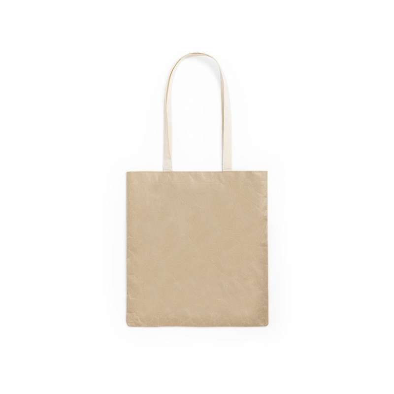 Robuuste papieren tote bag 105g/m2 8kg tegen groothandelsprijzen - Natuurlijke tas tegen groothandelsprijzen Robuuste papieren tote bag 105g/m2 8kg tegen groothandelsprijzen - Natuurlijke tas tegen groothandelsprijzen