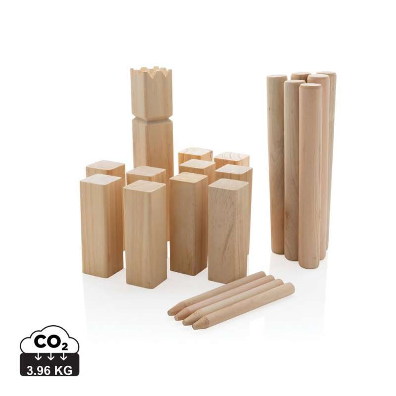 Kubb Spielset aus Holz, 32,5 x 34 cm zu Großhandelspreisen - Kegel zu Großhandelspreisen Kubb Spielset aus Holz, 32,5 x 34 cm zu Großhandelspreisen - Kegel zu Großhandelspreisen