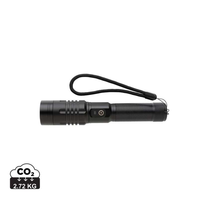 USB Rechargeable Aluminum Flashlight, 16.8 cm at wholesale prices - Flashlight at wholesale prices USB Rechargeable Aluminum Flashlight, 16.8 cm at wholesale prices - Flashlight at wholesale prices