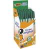 Boîte de 50 BIC Cristal pointe moyenne Verte 1,0 mm - BIC pen à prix grossiste