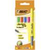 Etui Carton de 5 surligneurs Fluos - Bic à prix grossiste