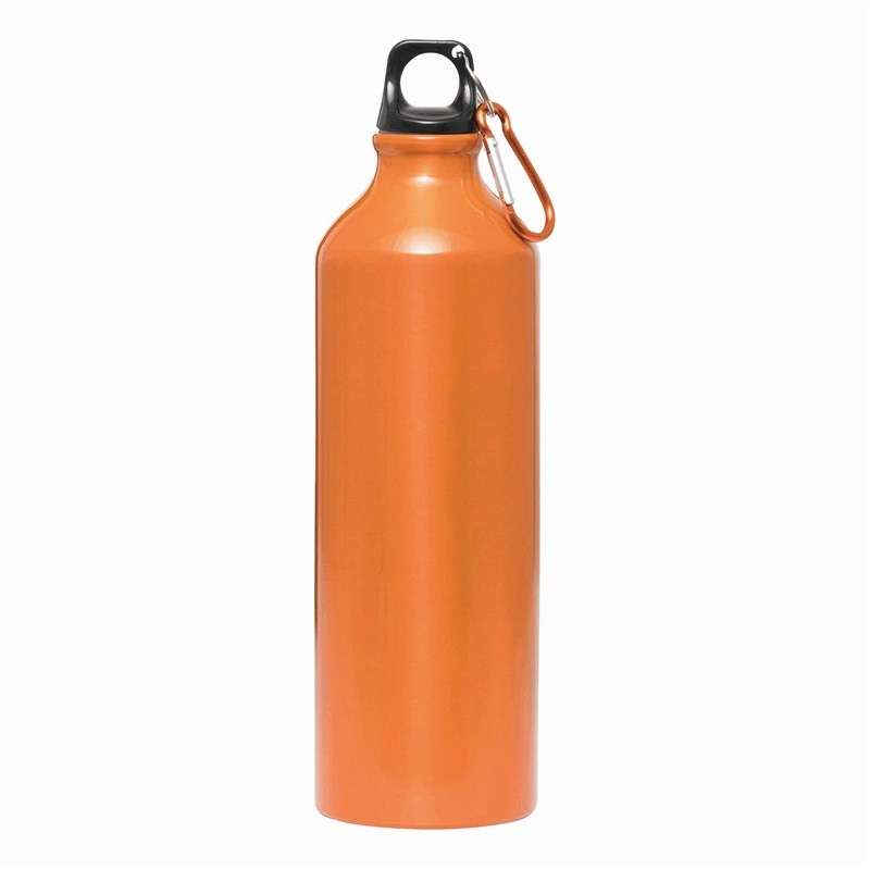 Aluminium bidon 750 ml met mousqueton - metaal bidon tegen groothandelsprijzen Aluminium bidon 750 ml met mousqueton - metaal bidon tegen groothandelsprijzen