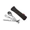 5-funktionale Besteckset, 81g, grau - Multifunktionsmesser zu Großhandelspreisen 5-funktionale Besteckset, 81g, grau - Multifunktionsmesser zu Großhandelspreisen