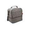 Borsa isoterma doppio scomparto grigia 25x20cm - Accessorio riciclabile a prezzi all'ingrosso Borsa isoterma doppio scomparto grigia 25x20cm - Accessorio riciclabile a prezzi all'ingrosso