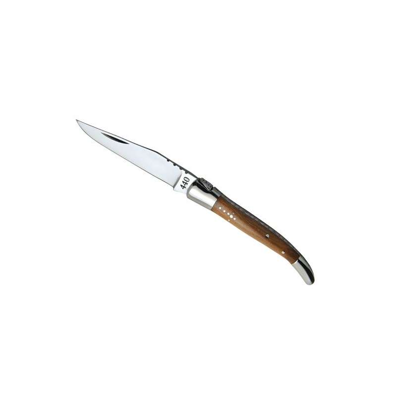 Cuchillo plegable 11cm, madera de olivo - Cuchillo de bolsillo a precios de mayorista