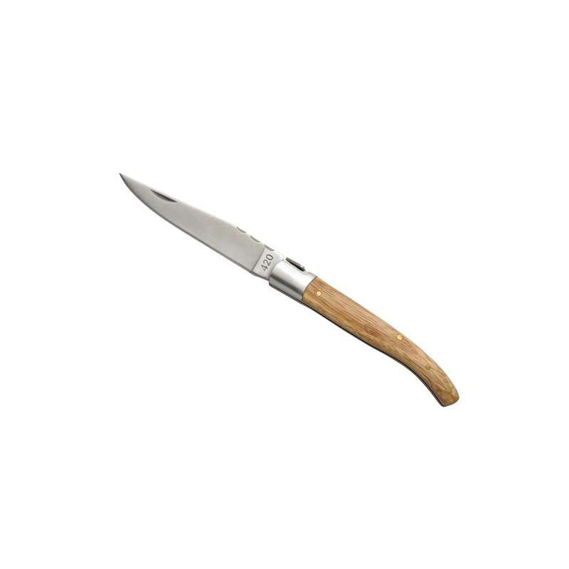 Couteau 'Tradition', 11cm, frêne avec étui - Couteau de poche à prix grossiste