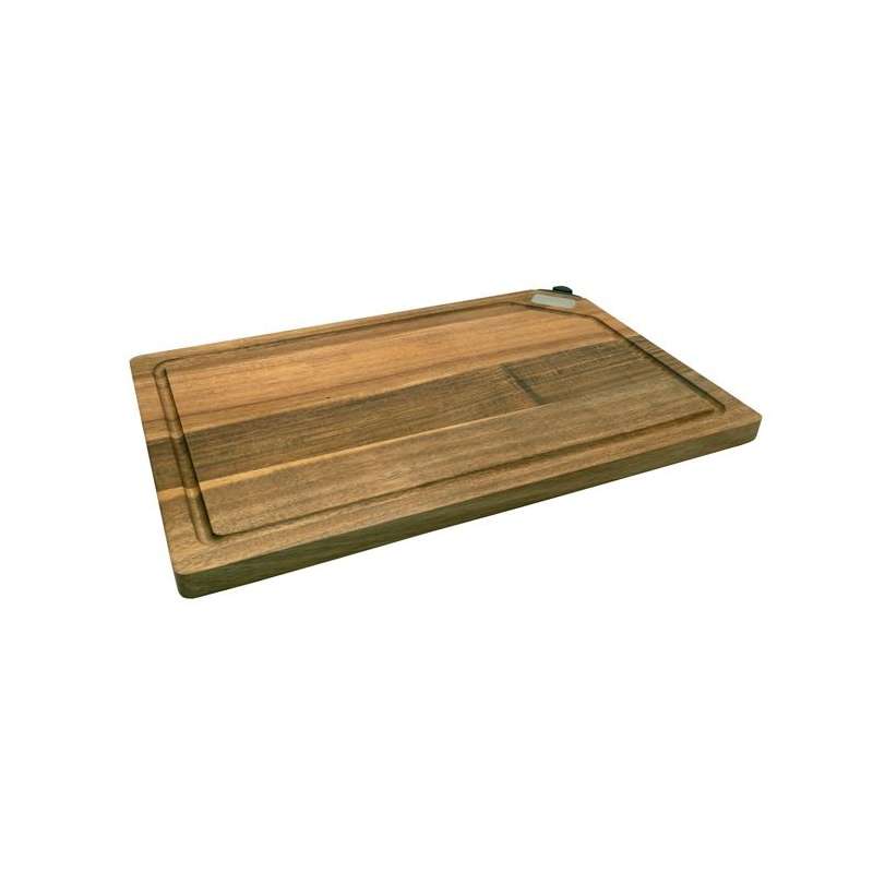 Tabua de corte acacia 40x26 cm com afiador a preço grossista - Tábua de cortar a preço grossista