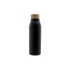 Bouteille double paroi dévissable 'Shima', bouchon bambou, 600ml - Bouteille à prix grossiste Bouteille double paroi dévissable 'Shima', bouchon bambou, 600ml - Bouteille à prix grossiste