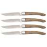 Set aus 4 Tafelmessern, 23 cm, Olivenholz - Tischmesser zu Großhandelspreisen