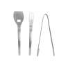 Barbecue bestekset 3-delig 34,5 cm RPET - service tang tegen groothandelsprijzen Barbecue bestekset 3-delig 34,5 cm RPET - service tang tegen groothandelsprijzen