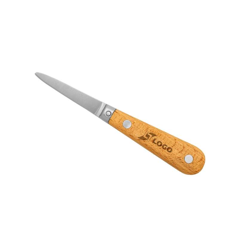 Rustfrit stål Østerskniv med bØg håndtag - Osteåbner til engrospris