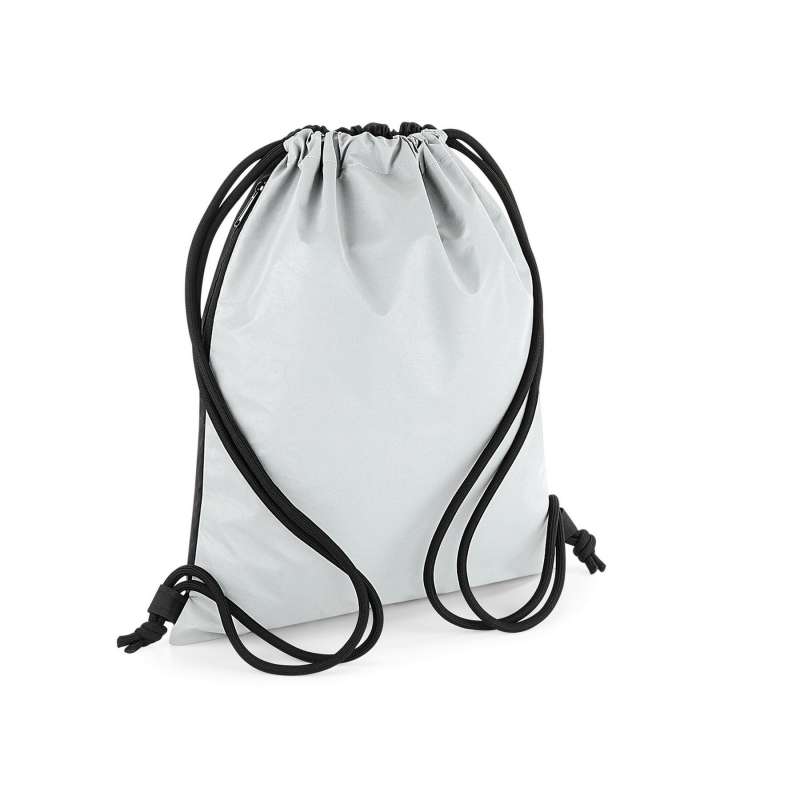 Reflecterende gymtas 36x26cm met rits tegen groothandelsprijzen - Natuurlijke tas tegen groothandelsprijzen Reflecterende gymtas 36x26cm met rits tegen groothandelsprijzen - Natuurlijke tas tegen groothandelsprijzen