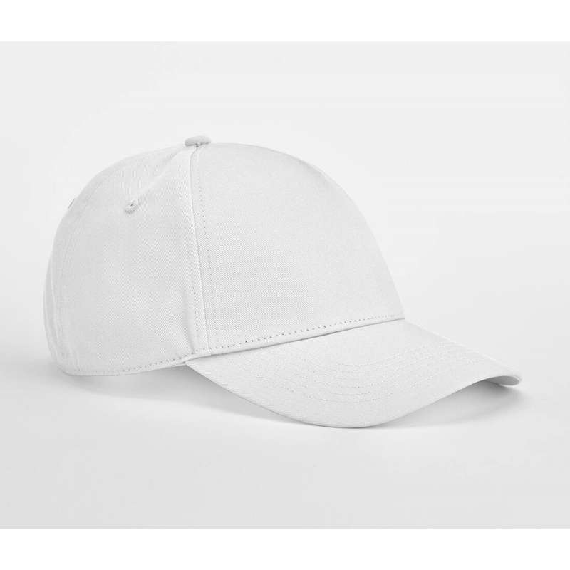 5-Panels Bio-Baumwolle Cap in Schwarz - ökologische Kappe zu Großhandelspreisen
