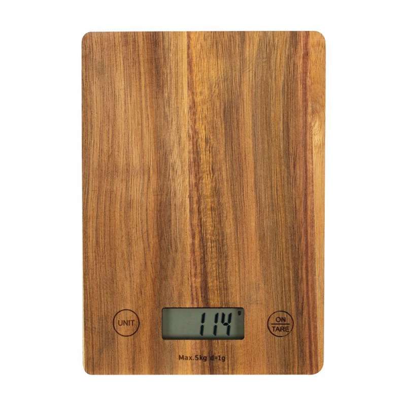 Báscula de cocina electrónica 5 kg madera - Balanza de cocina a precios de mayorista