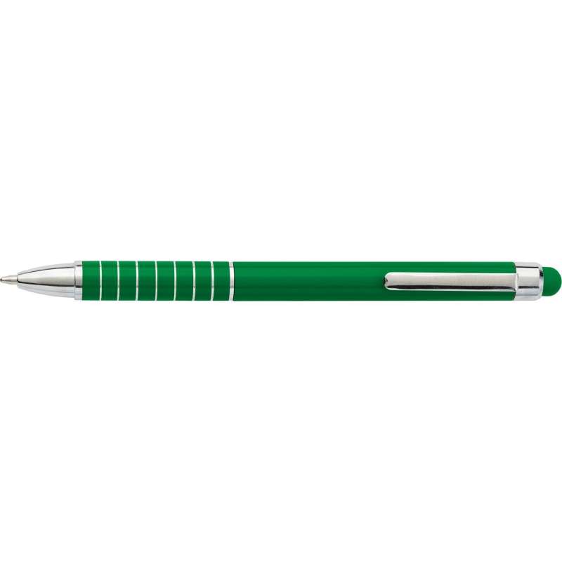 Aluminium-Touchscreen-Kugelschreiber 14 cm blau - 2-in-1-Stift zu Großhandelspreisen