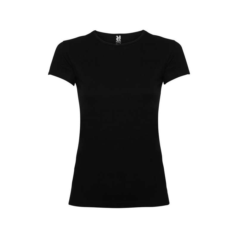 T-shirt manches courtes et col avec finition liseré étroit ton sur ton BALI - T-shirt à prix grossiste