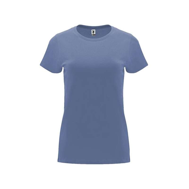T-shirt donna corto attillato grigio 170g - T-shirt a prezzi all'ingrosso