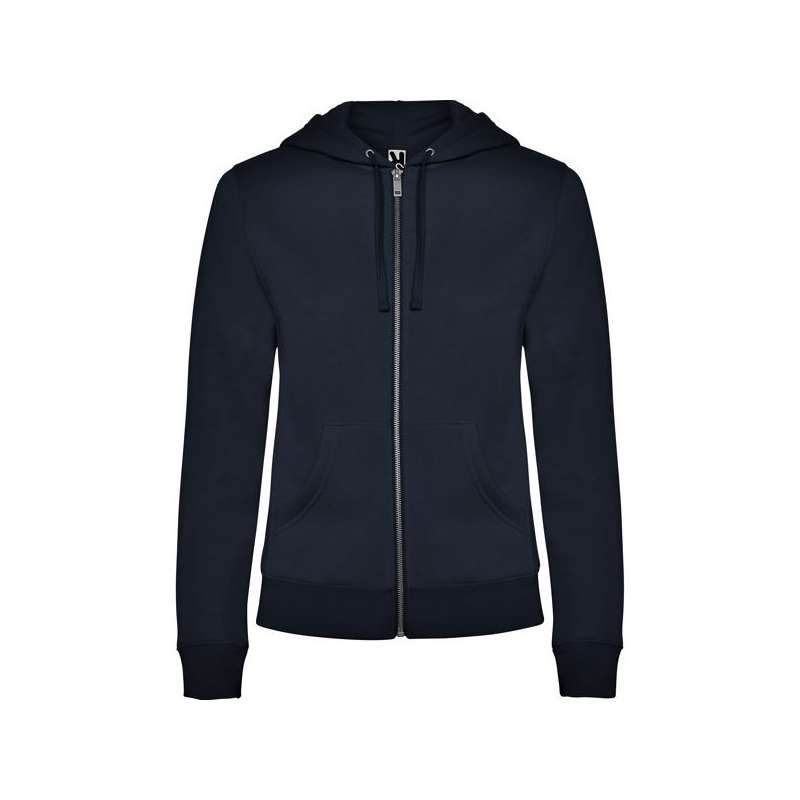 Sweatshirt feminino capuz cinza 280g - Sweat com capucho a preço grossista