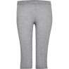 Grijze sportbroek voor dames, half-lang met elastische taille - joggingbroek tegen groothandelsprijzen