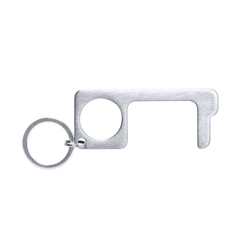 Llavero Anticontacto de Acero Inoxidable Grande - Llaveros de metal a precios de mayorista