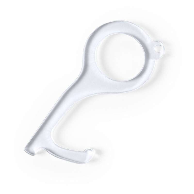 Transparent Acrylic Anti-Contact Keychain Tool - Plastic keychains at wholesale prices