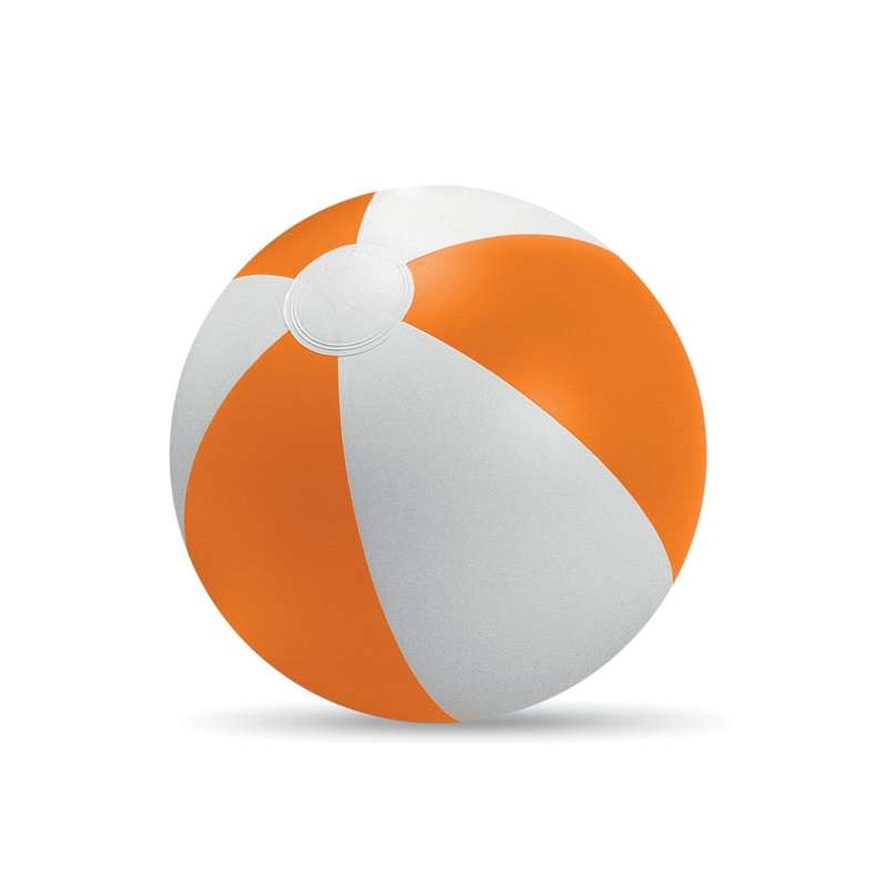 Gestreifter PVC-Strandball Ø23,5 cm zu Großhandelspreisen - Strandball zu Großhandelspreisen