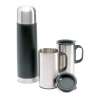 Garrafa térmica inox 500ml com 2 copos - Materiais de escritório a preço grossista Garrafa térmica inox 500ml com 2 copos - Materiais de escritório a preço grossista