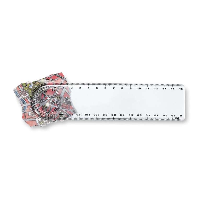 LASTA - Règle transparente avec loupe - Loupe à prix de gros
