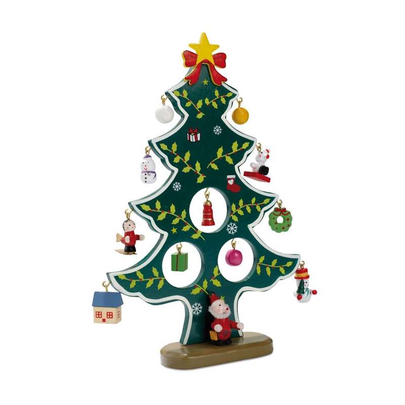 Árbol de Navidad de madera 22x16,5 cm - Producto de madera a precios de mayorista