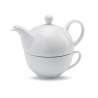 Theepot en witte keramische mok 400 ml - Thee set tegen groothandelsprijzen Theepot en witte keramische mok 400 ml - Thee set tegen groothandelsprijzen