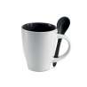 Bicolor Keramiktasse mit Löffel 250 ml - Tasse zu Großhandelspreisen Bicolor Keramiktasse mit Löffel 250 ml - Tasse zu Großhandelspreisen