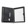 A4 Zippered Leather Conference Folder with Notepad - Briefcase at wholesale prices