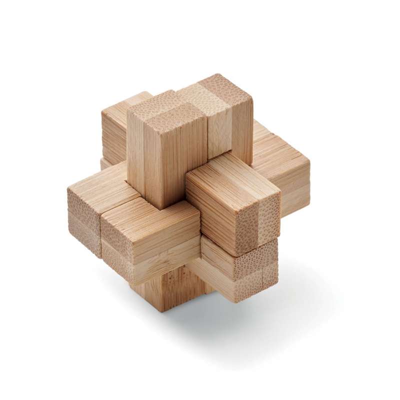 Puzzle in bambou 15x15 cm - Gioco in legno a prezzi all'ingrosso