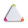 Triangular Highlighter Set - 3 Colors - Highlighter at wholesale prices Triangular Highlighter Set - 3 Colors - Highlighter at wholesale prices