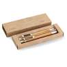 Bamboo Pen and Pencil Set in Box - Pen set at wholesale prices