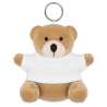 Plush Bear Keychain with Cotton T-Shirt - 2-in-1 Keychain at wholesale prices