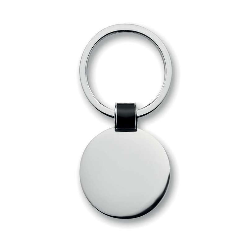 Porte-clés rond métallique Ø3,3x0,2 cm - Porte-clés métal à prix de gros