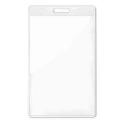 Transparent Badge 7.5x12.5 cm