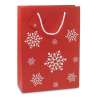 Large Snowflake Paper Gift Bag 26x11x36 cm - Christmas accessory at wholesale prices