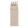 4 Mini Colored Pencils in Cardboard Case - Colored pencil at wholesale prices